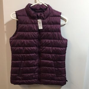 NWT! Gap Kids Purple ColdControl Puffer Vest XXL (14-16)